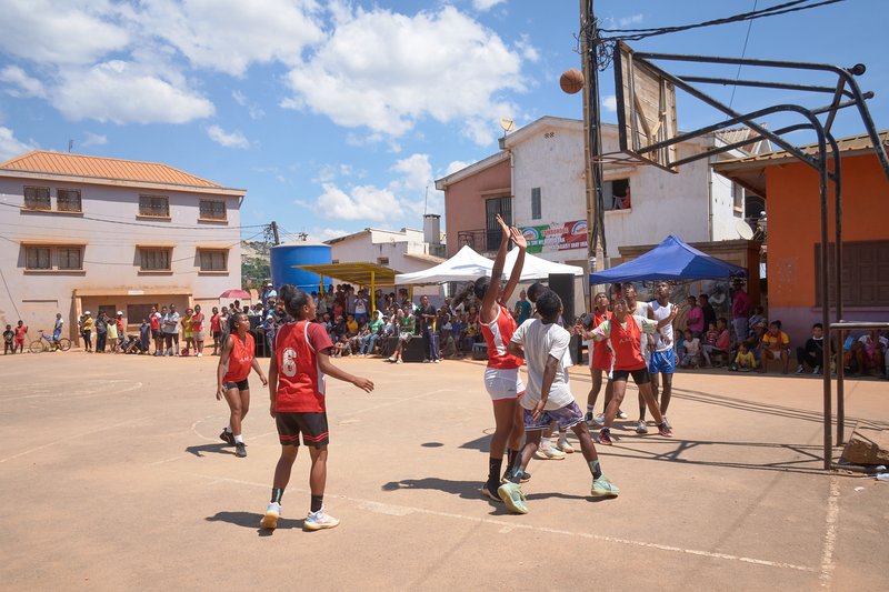 Tournoi Basket - animations communautaires - Madagascar