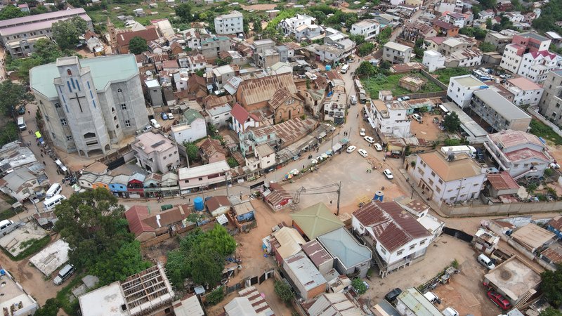 Vue aérienne site - Pépinière Madagascar